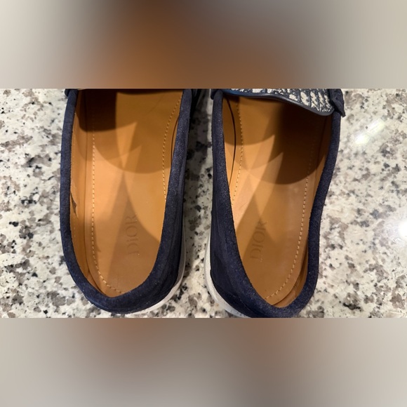 Dior Men’s Navy Monogram Loafers